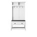 Loon Peak® Doryan Hall Tree w/ Bench & Shoe Storage Wood in White | 68.9 H x 33.5 W x 16.5 D in | Wayfair A6C69EC43ABC448B982FE05F185A900F