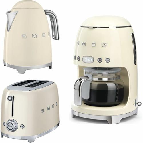 Morning Set Wasserkocher creme 1,7 Liter + 2-Scheiben Toaster creme + Filterkaffeemaschine creme