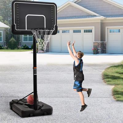 Outdoor Basketball System with 6.6-10ft Height Adjustment