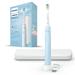 PHILIPS Sonicare Electric Toothbrush DiamondClean Phillips Sonicare Rechargeable Toothbrush with Pressure Sensor Sonic Electronic Toothbrush Travel Case Blue 1.0 Count