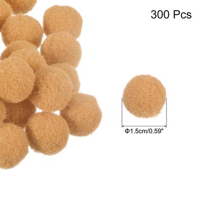 Pom Felt Balls Fabric 1.5cm 15mm for Craft Project DIY, 300 Pcs