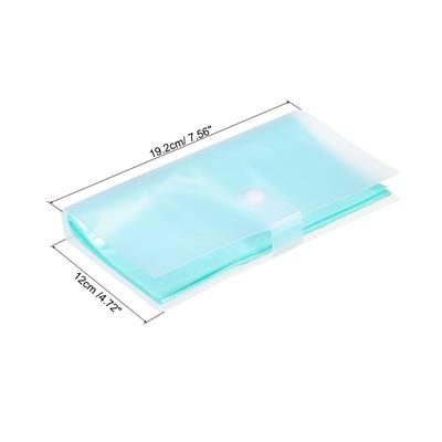 2x Plastic Business Card Holders Card Binder Book Name Cards Organizer