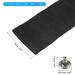 3.3Ft*70mm Polyester Rope Protector Cable Cover Rope Protective Sleeve Black - 3.3Ft