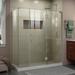 Dreamline Unidoor-X 64 Inch W x 30-3/8 Inch D x 72 Inch H Frameless Hinged Shower Enclosure E3261430R-04