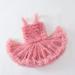 Eashery Girls Party Dress Little Girls Tulle Dresses Long Sleeves RuffleToddler Velvet Dress for Special Occasion Pink 2-3 Years