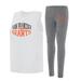 Women's Concepts Sport Charcoal/White San Francisco Giants Contend Tank & Leggings Set