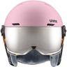 UVEX Kinder Helm rocket jr visor, Größe 51 in pink confetti matt