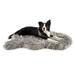 PupRug Curve Faux Fur Orthopedic Dog Bed, 60" L X 35" W X 3" H, Charcoal Grey, XX-Large