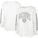 Women's '47 White Las Vegas Raiders Statement Long Sleeve T-Shirt