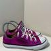 Converse Shoes | Converse Chuck Taylor All Star Metallic Purple Shoes- Youth Size 2 | Color: Purple | Size: 2g