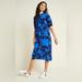 Anthropologie Dresses | Blue Floral Dress By Anthropologie | Color: Blue | Size: L