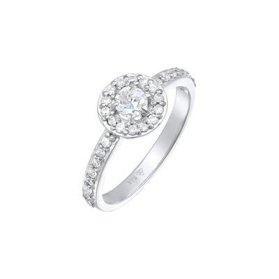 Elli Zirkonia Klassik Verlobung 925 Silber 58 Damen Image