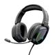 THE G-LAB - Korp Radium Gaming Headset mit abnehmbarem Mikrofon, Gaming Kopfhörer mit LED Licht, Gaming Kopfhörer mit Kabel Stereo Sound Bass 3.5mm, Kompatibel mit PS4/PS5/Xbox/Switch/PC