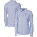 Women's Cutter & Buck Light Blue Baltimore Orioles Americana Logo Oxford Stretch Long Sleeve Button-Up Shirt