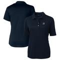 Women's Cutter & Buck Navy Miami Marlins Americana Logo DryTec Virtue Eco Pique Recycled Polo