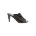 Donald J Pliner Mule/Clog: Brown Solid Shoes - Women's Size 8 1/2 - Open Toe