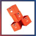 Latitude Run® Foldable Storage Fabric Bin Fabric in Orange | 13 H x 13 W x 13 D in | Wayfair 034370AA7ECF4DA2B9F0EA19CC143D61