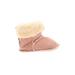 H&M Booties: Winter Boots Stacked Heel Boho Chic Pink Print Shoes - Kids Girl's Size 2 1/2