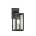 Outdoor Wall Light for Porch Matte Black Outdoor Lighting Wall Sconce for House Doorway Hallway Garage Exterior with Lantern Shade