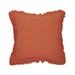 18" X 18" Sawyer Rust Solid Woven Square Throw Pillow