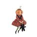 Nelly Pumpkin Head Girl Joe Spencer Gathered Traditions Art Doll - Orange - 13"