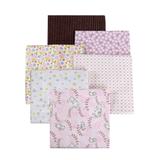 Cozy Line 6-Pack Pink Blue Yellow Green Duck Monkey Bear Sports Dot Boy Girl Unisex Baby Cotton Flannel Receiving Blankets