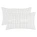 KAF Home Rectangular Pleated Please Pillow Cover, Set of 2