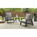 Leyah Outdoor 3pc Seating Group Dark Grey