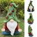 Garden Solar Gnome Statue With 4 Ladybug Lights Meditating Sculpture Outdoor Figurines Lawn Patio Yard Porch Ornament