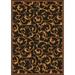 Joy Carpets 1744B-02 Any Day Matinee Acanthus Rectangle Theater Area Rugs 02 Brown - 3 ft. 10 in. x 5 ft. 4 in.