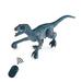Alextreme Remote Control Dinosaur Toys with LED Light and Movable Joint Battery Powered Birthday Xmas Gift for Kids Boys Girls Blue(Blue)