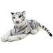 White Tiger Stuffed Animal Gifts for Kids Jungle Animals Tiger Plush Toy 10 inches (White)