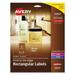 Avery Avery Print-To-The-Edge Labels With Sure Feed And Easy Peel 2 X 3 Glossy Clear 80-Pack