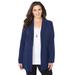 Plus Size Women's Right Fit™ Blazer by Catherines in Midnight (Size 18 W)