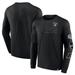 Men's Fanatics Branded Black Las Vegas Raiders High Whip Pitcher Long Sleeve T-Shirt