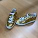 Coach Shoes | Coach Gold Sneakers | Color: Gold/White | Size: 8.5
