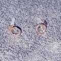 American Eagle Outfitters Jewelry | American Eagle Outfitters Unique Round Gold Stud Earrings | Color: Gold/Silver | Size: Os