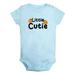 iDzn Little Cutie Orange Novelty Rompers For Babies Newborn Baby Unisex Bodysuits Infant Jumpsuits Toddler 0-12 Months Kids One-Piece Oufits (Blue 18-24 Months)