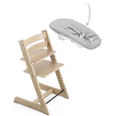 Tripp Trapp Chair + Newborn Set Bundle - Oak White