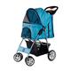 KCT Hooded Foldable Pet Stroller - Blue