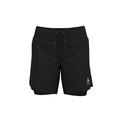 ODLO Laufhose Damen Kurz X-Alp 6 Inch I Laufshort 2 in 1 I Sporthose