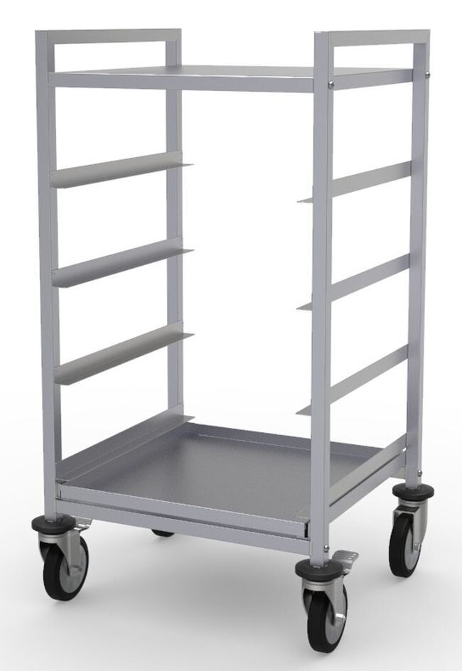 Combisteel Geschirrkorbwagen mit 4 Schienen und 4 Rollen Image