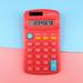 Summer Savings Clearance 2023! WJSXC Basic Standard Calculators Mini Digital Desktop Calculator With 8-Digit LCD Display Battery Solar Power Smart Calculator Pocket Size For Home School For Kids Red