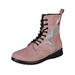 Boots for Women Fashion Side Zipper Tennis Shoes Red Sparkly Shoes Work Boots Red Boots Knee High Black Ankle B