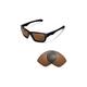 Walleva Brown Polarized Replacement Lenses for Oakley Jupiter Squared Sunglasses