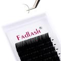 Classic Eyelash Extensions Lash Extension Supplies Matte Dark Black Individual Eyelash Extension Classic Lash Extensions Professional (0.18-C 17mm)