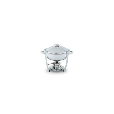 Vollrath 46503 Orion 4 qt Round Chafer, Heavy Duty 18/8 Stainless, Complete with Stand