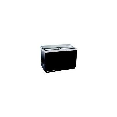Krowne BC48-BG Slide Top Bottle Cooler with Black Vinyl Steel Exterior, 48-in L