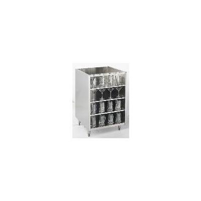 Krowne KR-G24 Backbar Glass Storage Cabinet with 3-Shelves, 24-L x 24-in D