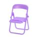 Uxcell Chair Cell Phone Stand Candy Color Mobile Phone Holder Multi Angle Mini Folding Chair Cradle Purple